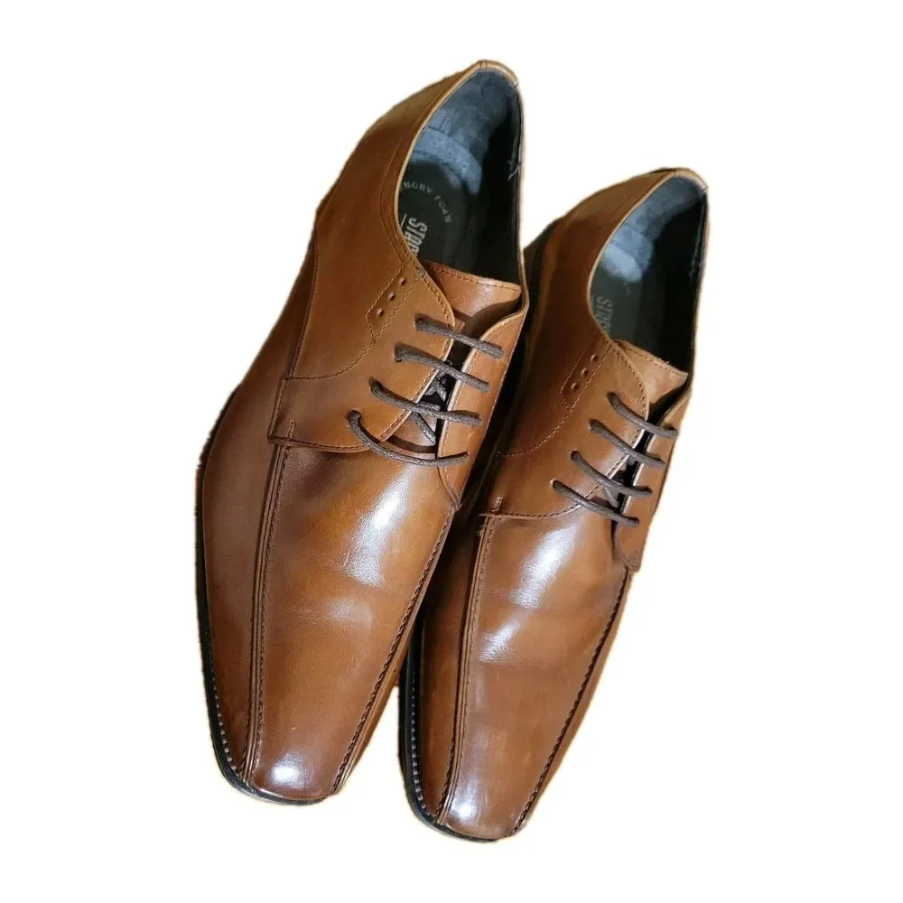Stacy Adams Logan Cognac Toe 25132-221 Size 8M Men’s